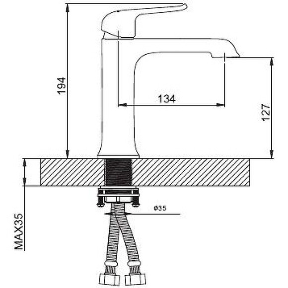 Смеситель для раковины Gappo G50 G1050-8 Хром Смеситель для раковины Gappo G50 G1050-8 Хром
