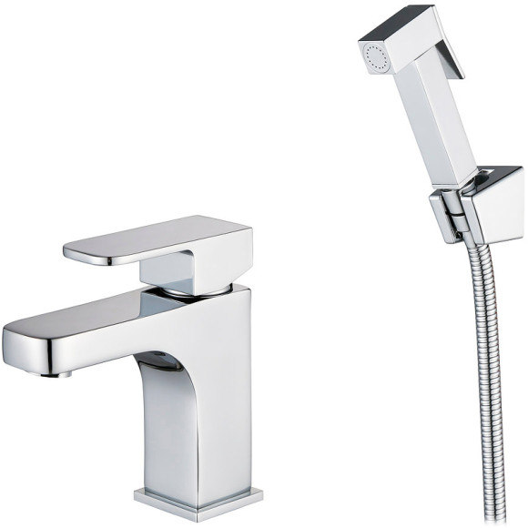 Смеситель для раковины Kaiser Sonat 34088 с гигиеническим душем Хром Смеситель для раковины Kaiser Sonat 34088 с гигиеническим душем Хром