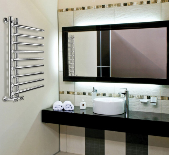 Водяной полотенцесушитель Ника Bamboo ЛБ 4 80x50 Хром