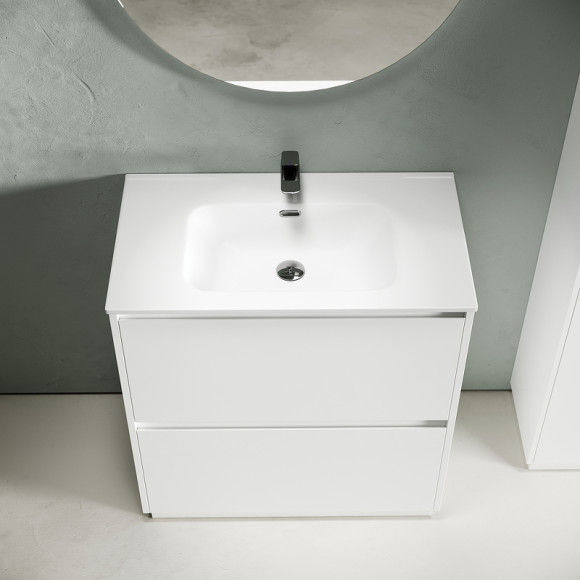 Тумба под раковину Sancos Libra Floor 80 LB80FW Белый глянец Тумба под раковину Sancos Libra Floor 80 LB80FW Белый глянец