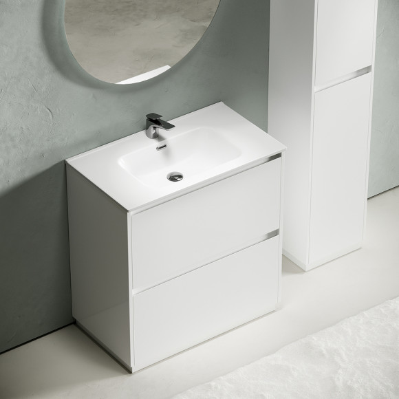 Тумба под раковину Sancos Libra Floor 80 LB80FW Белый глянец Тумба под раковину Sancos Libra Floor 80 LB80FW Белый глянец