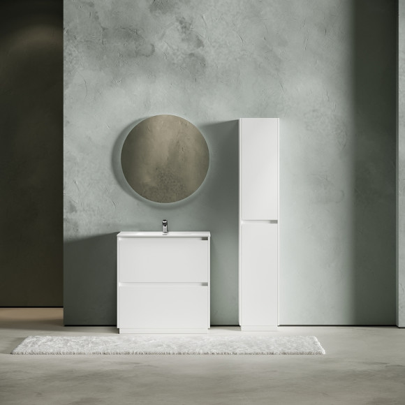 Тумба под раковину Sancos Libra Floor 80 LB80FW Белый глянец Тумба под раковину Sancos Libra Floor 80 LB80FW Белый глянец