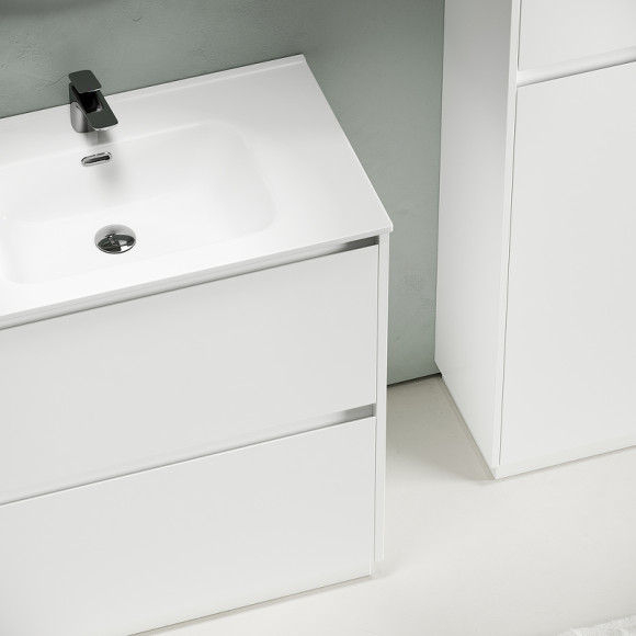 Тумба под раковину Sancos Libra Floor 80 LB80FW Белый глянец Тумба под раковину Sancos Libra Floor 80 LB80FW Белый глянец