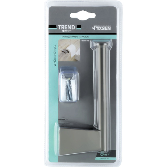 Держатель туалетной бумаги Fixsen Trend Graphite FX-98010B Черный графит