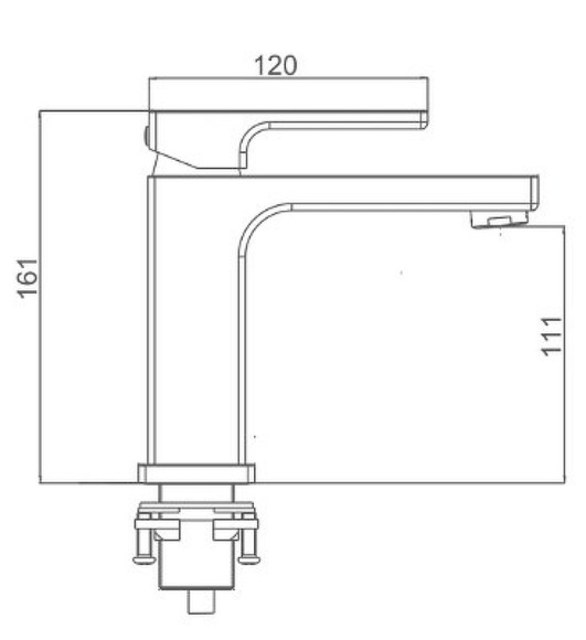 Смеситель для раковины Gappo G17-8 G1017-8 Белый Хром