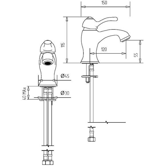 Смеситель для раковины Migliore Grazia 29684 Хром