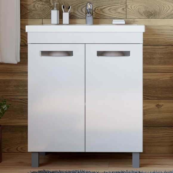 Тумба под раковину Vigo Plaza 70 tn.PLA.FOS.70.2D Белая Тумба под раковину Vigo Plaza 70 tn.PLA.FOS.70.2D Белая