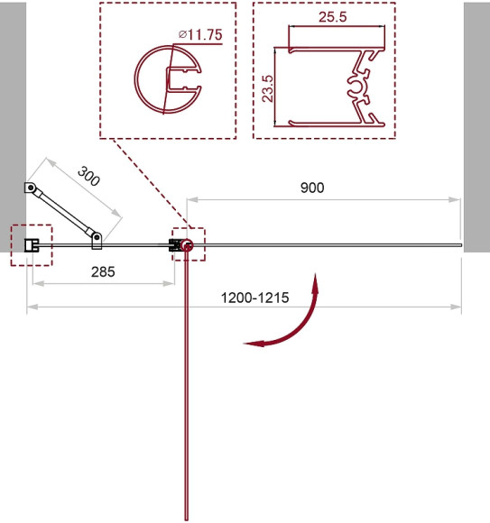 Шторка на ванну BelBagno UNO-V-11-120/150-C-Cr профиль Хром стекло прозрачное