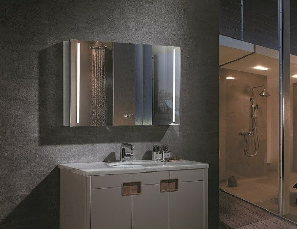 Зеркальный шкаф Esbano 100 ESMS2408 с подсветкой с сенсорным выключателем