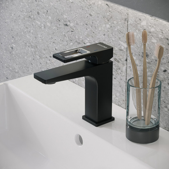 Смеситель для раковины Grossman Pragma 510.K35.03.210 Черный матовый Смеситель для раковины Grossman Pragma 510.K35.03.210 Черный матовый