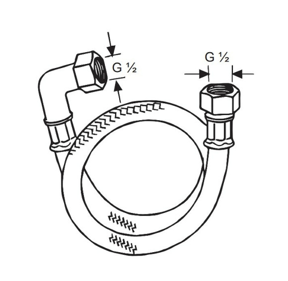 Шланг для высокого давления Kludi Nirosta 6115000-00 Хром