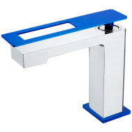 Смеситель для раковины Boheme Q 141-CRUW Хром Синий