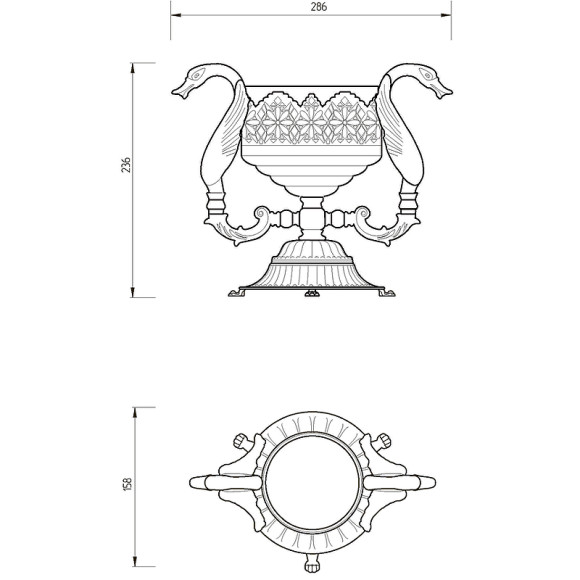 Мыльница Migliore Luxor 26218 Золото