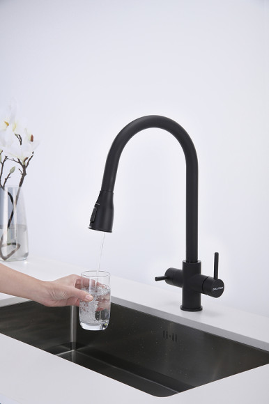 Смеситель для кухни Paulmark Lange La214212-401 Антрацит