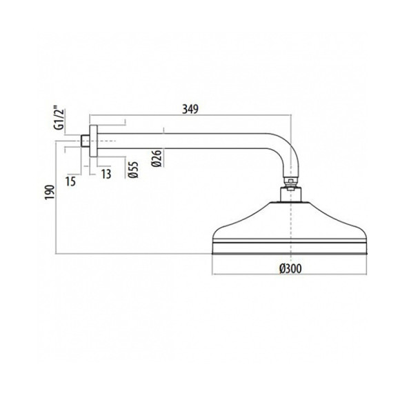 Верхний душ Gattoni Programma Doccia SFPCL30C0 Хром Верхний душ Gattoni Programma Doccia SFPCL30C0 Хром
