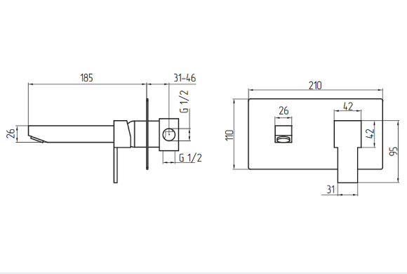 Смеситель для раковины Migliore Kvant 18778 Хром