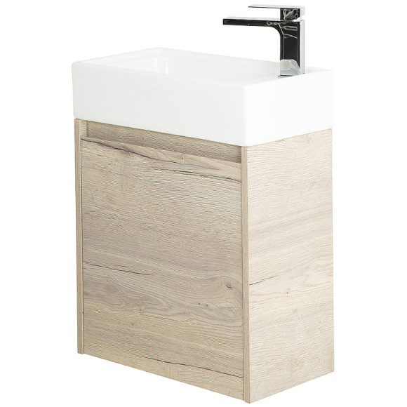 Тумба под раковину BelBagno Kraft Mini 50 R KRAFT MINI-500/260-1A-SO-RGB-R подвесная Rovere Galifax Bianco