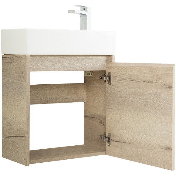 Тумба под раковину BelBagno Kraft Mini 50 R KRAFT MINI-500/260-1A-SO-RGB-R подвесная Rovere Galifax Bianco