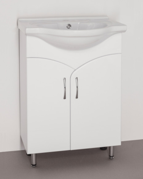 Тумба под раковину Style Line Эко Стандарт 15 Байкал 60 Белый глянец Тумба под раковину Style Line Эко Стандарт 15 Байкал 60 Белый глянец