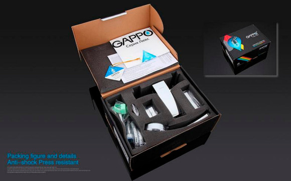 Смеситель для ванны Gappo G07 G3007 Хром Смеситель для ванны Gappo G07 G3007 Хром