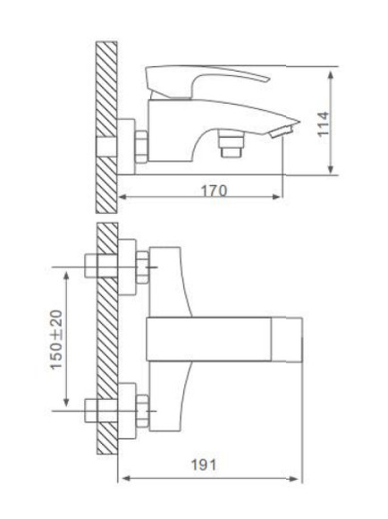 Смеситель для ванны Gappo G07 G3007 Хром Смеситель для ванны Gappo G07 G3007 Хром