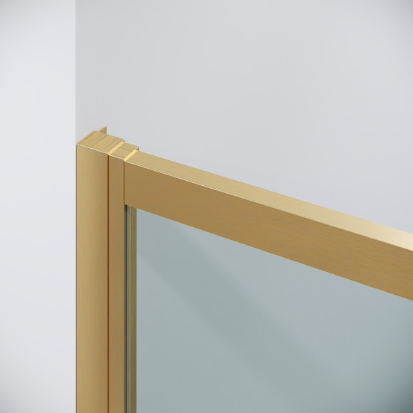 Душевой уголок Grossman Cosmo 120х70 120.K33.02.1270.32.00 профиль Золото сатин стекло прозрачное