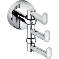 Тройной крючок Bemeta Omega 104106072 поворотный Хром Тройной крючок Bemeta Omega 104106072 поворотный Хром