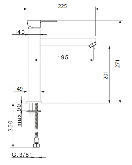 Смеситель для кухни Migliore Kvant 18236 Хром Смеситель для кухни Migliore Kvant 18236 Хром
