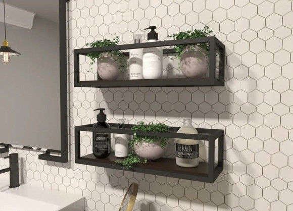 Полка Эстет Malibu Luxe 52 ФР-00007120 Темное дерево