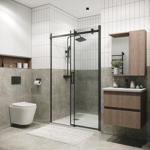 Душевая дверь Grossman Classic 100 100.K33.04.100.42.00 профиль Графит сатин стекло прозрачное Душевая дверь Grossman Classic 100 100.K33.04.100.42.00 профиль Графит сатин стекло прозрачное