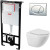 Комплект унитаза BelBagno Amanda BB051CHR+BB051SC с инсталляцией Alcaplast Sadromodul AM101/1120-3:1 RU M71-0001 с сиденьем Микролифт и клавишей смыва Хром