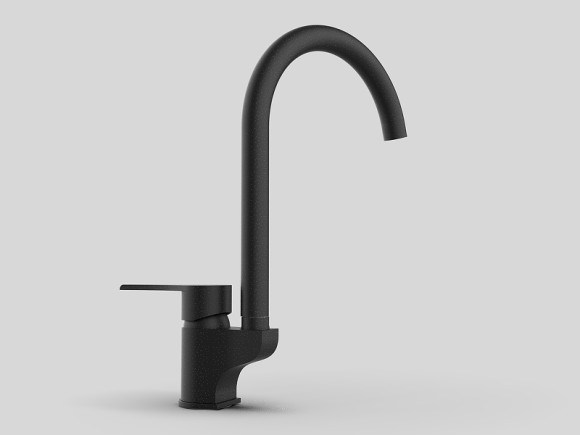 Смеситель для кухни GPD Atros MTE65-SG Черный