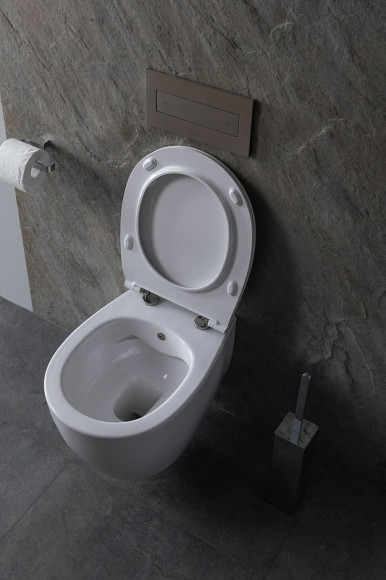 Унитаз биде Allen Brau Fantasy 4.11HC1.20 подвесной Белый без сиденья