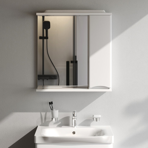 Зеркало со шкафом AM.PM Like 65 R M80MPR0651WG с подсветкой Белый Зеркало со шкафом AM.PM Like 65 R M80MPR0651WG с подсветкой Белый