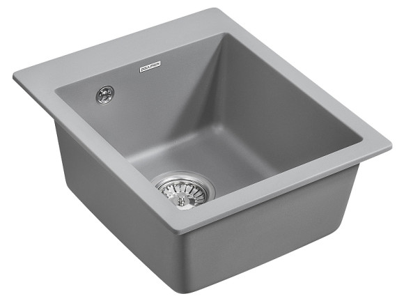 Кухонная мойка Paulmark Kante 40 PM104249-GRM Серый металлик