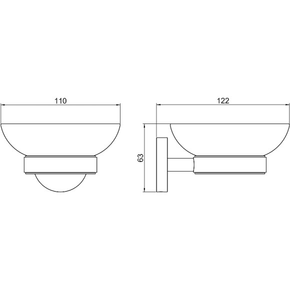 Мыльница Aquatek Бетта AQ4603CR Хром