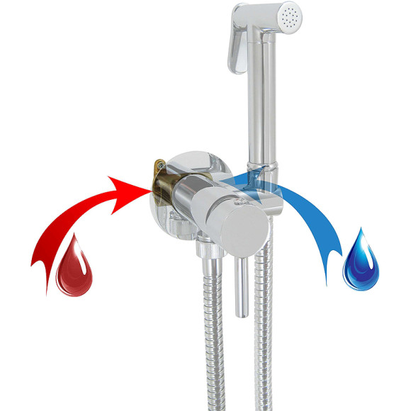 Гигиенический душ со смесителем Giulini Futuro FSH25NKO Никель матовый