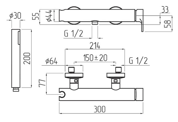Смеситель для душа Migliore Tenesi 25421 Хром