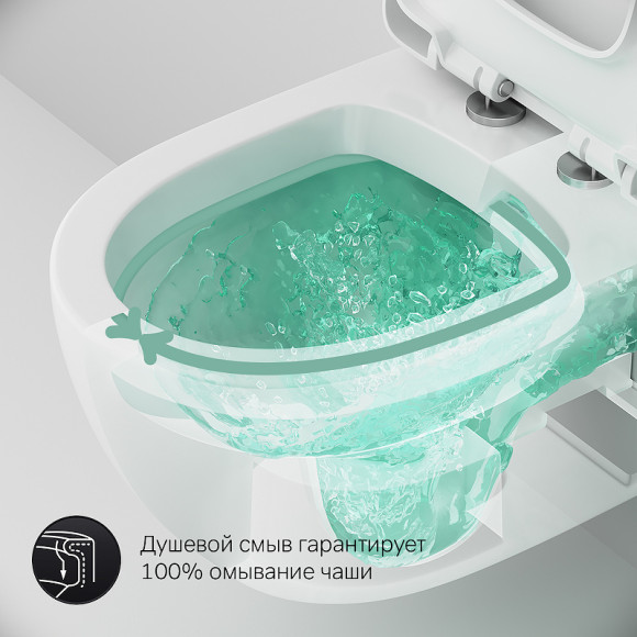 Комплект унитаза AM.PM Awe C111738WH+C117852WH с инсталляцией Grohe Rapid SL 38772001 с сиденьем Микролифт и клавишей смыва Хром