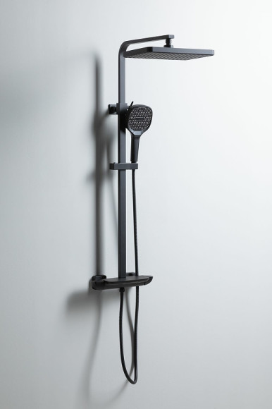 Душевая система Allen Brau Infinity 5.21030-31 Черная матовая Душевая система Allen Brau Infinity 5.21030-31 Черная матовая