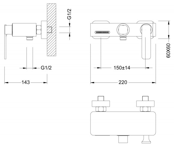Смеситель для ванны Timo Torne 4314/00-16Y Хром Белый