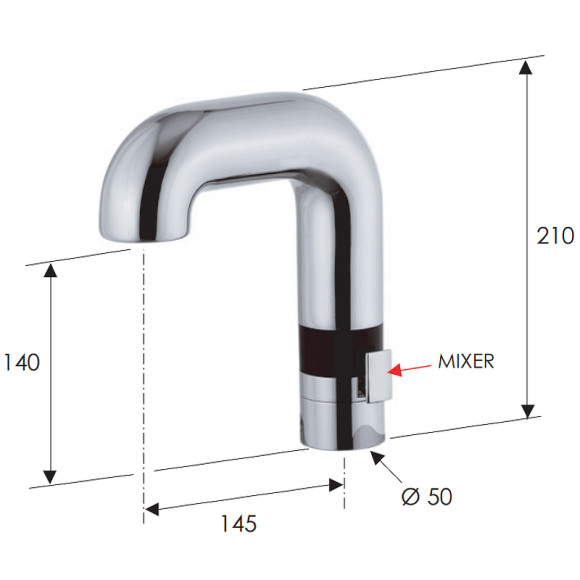 Смеситель для раковины Remer Sensor SE14 Хром Смеситель для раковины Remer Sensor SE14 Хром