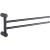 Полотенцедержатель Haiba HB8412-7 поворотный Черный матовый