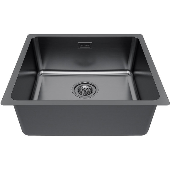 Кухонная мойка Paulmark Yuni 49 Uni YU49-GM Вороненная сталь Кухонная мойка Paulmark Yuni 49 Uni YU49-GM Вороненная сталь