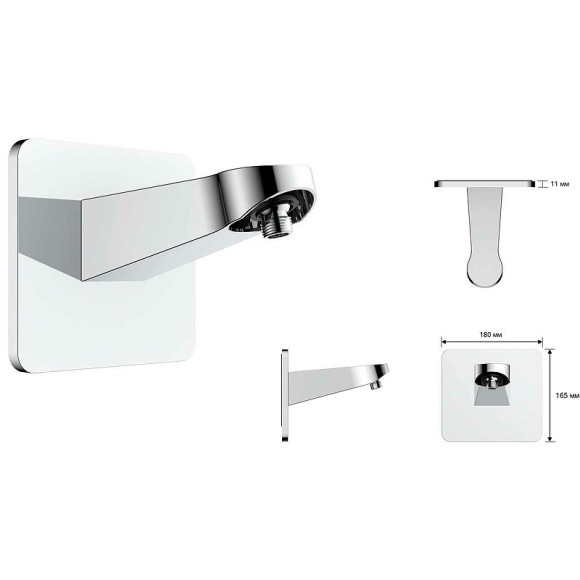 Верхний душ Vincea Inspire VSHD-3I3CMB Черный матовый Верхний душ Vincea Inspire VSHD-3I3CMB Черный матовый