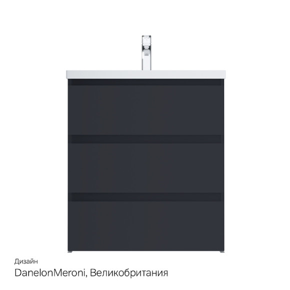 Тумба под раковину AM.PM Gem S 75 M91FSX0752GM Графит матовый Тумба под раковину AM.PM Gem S 75 M91FSX0752GM Графит матовый