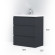 Тумба под раковину AM.PM Gem S 75 M91FSX0752GM Графит матовый Тумба под раковину AM.PM Gem S 75 M91FSX0752GM Графит матовый