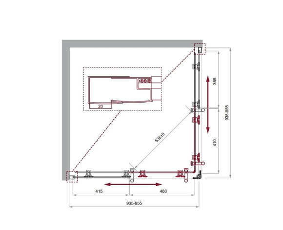 Душевой уголок BelBagno Uno 95х95 UNO-195-A-2-95-P-Cr профиль Хром стекло рифленое Душевой уголок BelBagno Uno 95х95 UNO-195-A-2-95-P-Cr профиль Хром стекло рифленое