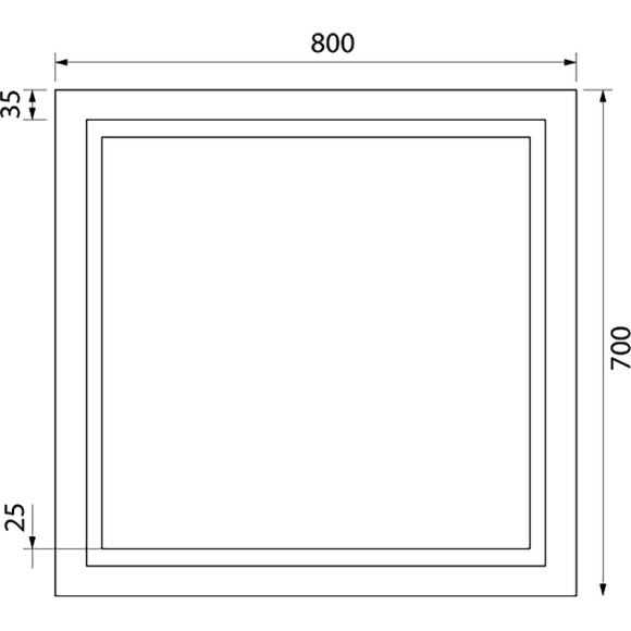 Зеркало Iddis Zodiac 80 ZOD80T0i98 с подсветкой с подогревом Белое