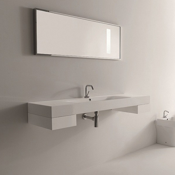 Раковина Kerasan Cento 140 353501*1 Белая